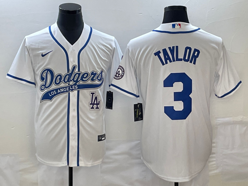 Men's Los Angeles Dodgers #3 Chris Taylor With Patch Cool Base Stitched Baseball Jersey Men's Los Angeles Dodgers #3 Chris Taylor With Patch Cool Base Stitched Baseball Jersey